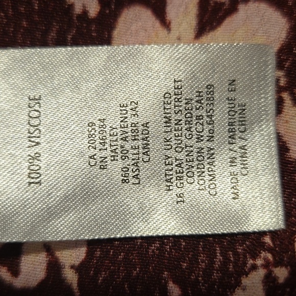 Hatley Floral V-Neck Adjustable Waist Asymmetrical Ruffled Hem Dress Size XL - Picture 9 of 11